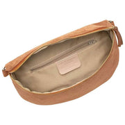 Elie Beaumont Tan Suede Large Sling Bag