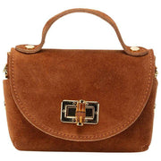 Elie Beaumont Tan Suede Mini Bambou Bag