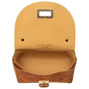 Elie Beaumont Tan Suede Mini Bambou Bag