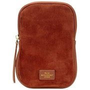 Elie Beaumont Tan Suede Phone Bag