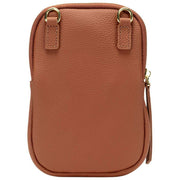 Elie Beaumont Tan Suede Phone Bag