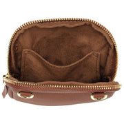Elie Beaumont Tan Suede Phone Bag