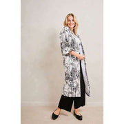 Elie Beaumont White Serendipity Long Kimono