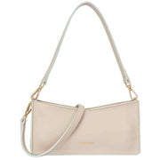 Every Other Beige V Top Crossbody Shoulder Bag