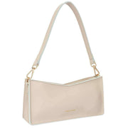 Every Other Beige V Top Crossbody Shoulder Bag