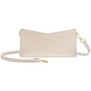 Every Other Beige V Top Crossbody Shoulder Bag