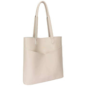 Every Other Beige V Twin Pocket Tote Bag