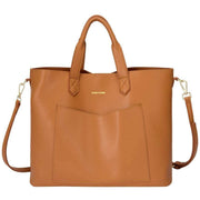 Every Other Tan Front Pocket Soft Tote Bag