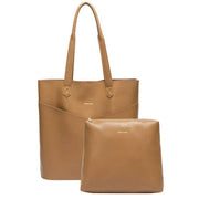 Every Other Tan V Twin Pocket Tote Bag