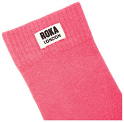 Roka Pink Wimbledon Crew Socks
