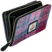 maccessori-pink-harris-tweed-medium-zip-purse-34629860
