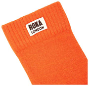Roka Orange Wimbledon Crew Socks