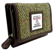 maccessori-green-harris-tweed-trifold-purse-34629829