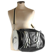 Fred Perry Black Classic Barrel Bag
