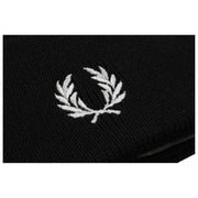 Fred Perry Black Classic Merino Wool Beanie