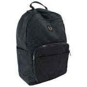 Fred Perry Black Crinkle Nylon Backpack