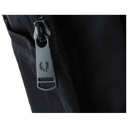 Fred Perry Black Crinkle Nylon Backpack