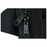 Fred Perry Black Crinkle Nylon Crossbody Bag