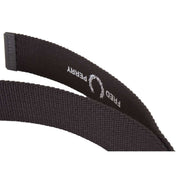 Fred Perry Black Graphic Branded Webbing Belt