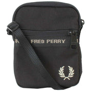 Fred Perry Black Taped Side Bag