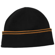Fred Perry Black Twin Tipped Merino Wool Beanie