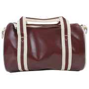 Fred Perry Burgundy Classic Mini Barrel Bag