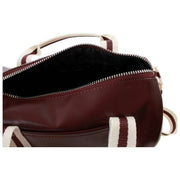 Fred Perry Burgundy Classic Mini Barrel Bag