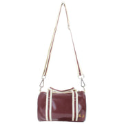 Fred Perry Burgundy Classic Mini Barrel Bag