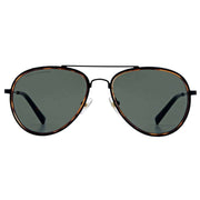 French Connection Brown Metal D-Frame Sunglasses