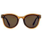 French Connection Brown Round Sunglasses