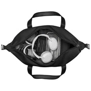 Gaston Luga Black Dash Medium Weekender Bag