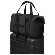 Gaston Luga Black Dash Medium Weekender Bag