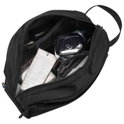 Gaston Luga Black Dash Toiletry Bag