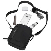 Gaston Luga Black Dash Verti Crossbody Bag