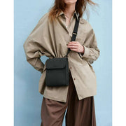 Gaston Luga Black Splash ID Crossbody Bag