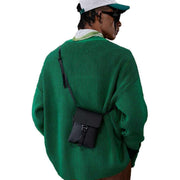 Gaston Luga Black Spläsh Mini Crossbody Bag