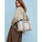 Gaston Luga Grey Dash Small Weekender Bag