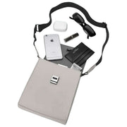 Gaston Luga Grey Splash ID Crossbody Bag