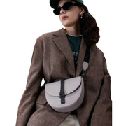 Gaston Luga Grey Spläsh Moon Crossbody Bag