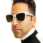 Goodr White The Mod One Out Sunglasses