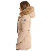 Helvetica Mountain Pioneers Beige Sarah Hooded Parka Jacket