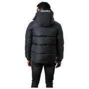 Helvetica Mountain Pioneers Black Barnes Hooded Parka Jacket