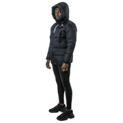 Helvetica Mountain Pioneers Black Capri 3 Hooded Parka Jacket