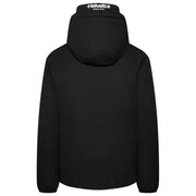 Helvetica Mountain Pioneers Black Eyeblock Hooded Windbreaker Jacket