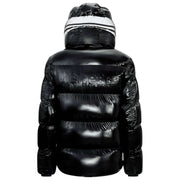 Helvetica Mountain Pioneers Black Freezer Hooded Down Jacket