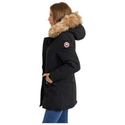 Helvetica Mountain Pioneers Black Lilli Hooded Parka Jacket