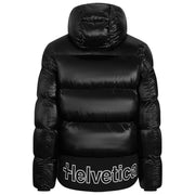 Helvetica Mountain Pioneers Black Pinto 2 Hooded Down Jacket