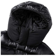 Helvetica Mountain Pioneers Black Pinto 2 Hooded Down Jacket