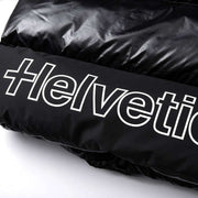 Helvetica Mountain Pioneers Black Pinto 2 Hooded Down Jacket
