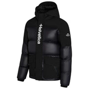 Helvetica Mountain Pioneers Black Queyras Hodded Down Jacket